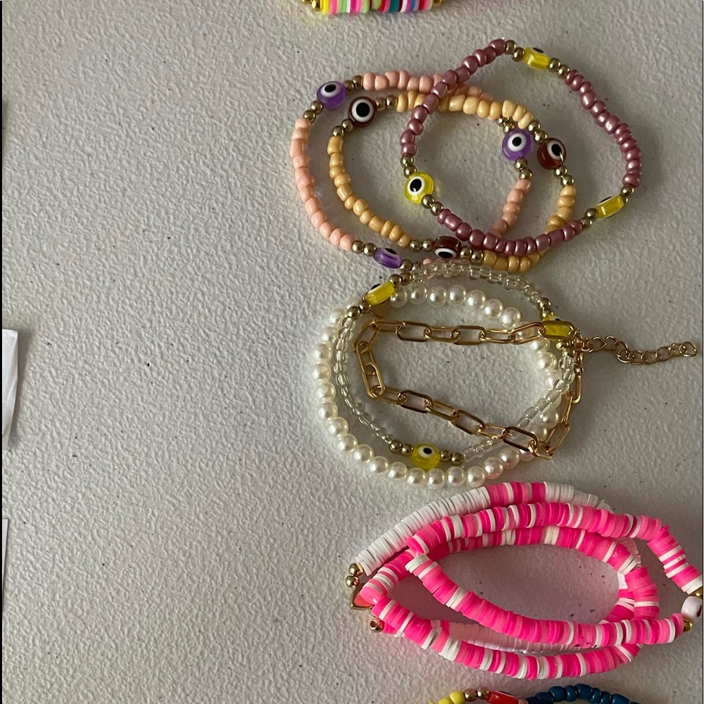 Stackable Heishi Multicolored Bracelets - image 8